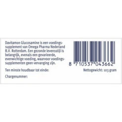 Davitamon Glucosamine 7 Davitamon Glucosamine -Metagenics Winkel 1008748 4