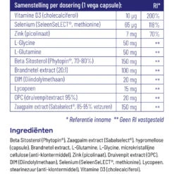 Vitakruid Prostaatformule 9 Vitakruid Prostaatformule -Metagenics Winkel 1011876 5