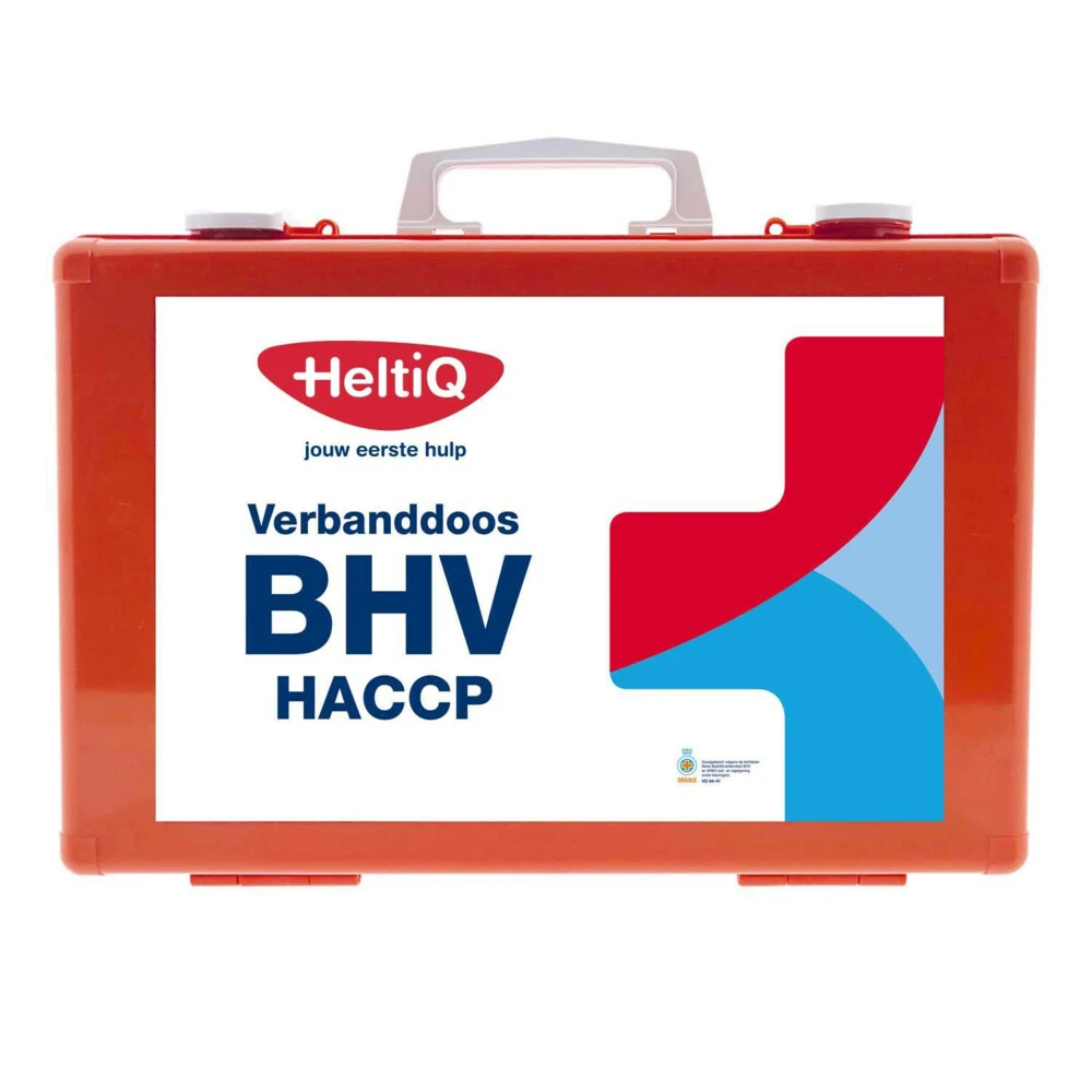 3x HeltiQ BHV Verbanddoos Modulair HACCP Oranje 1 3x HeltiQ BHV Verbanddoos Modulair HACCP Oranje