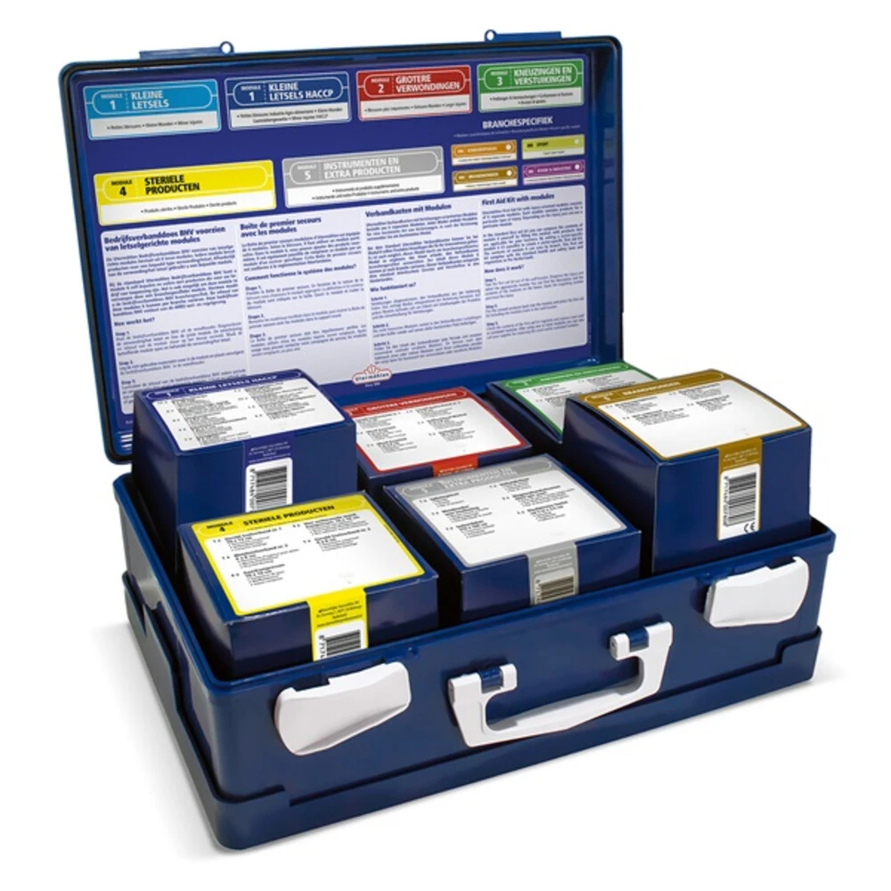 3x HeltiQ BHV Verbanddoos Modulair HACCP Oranje 3 3x HeltiQ BHV Verbanddoos Modulair HACCP Oranje - Afbeelding 3