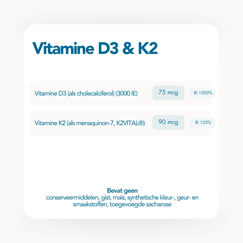 Bonusan Vitamine D3 & K2 3 Bonusan Vitamine D3 & K2 - Afbeelding 3