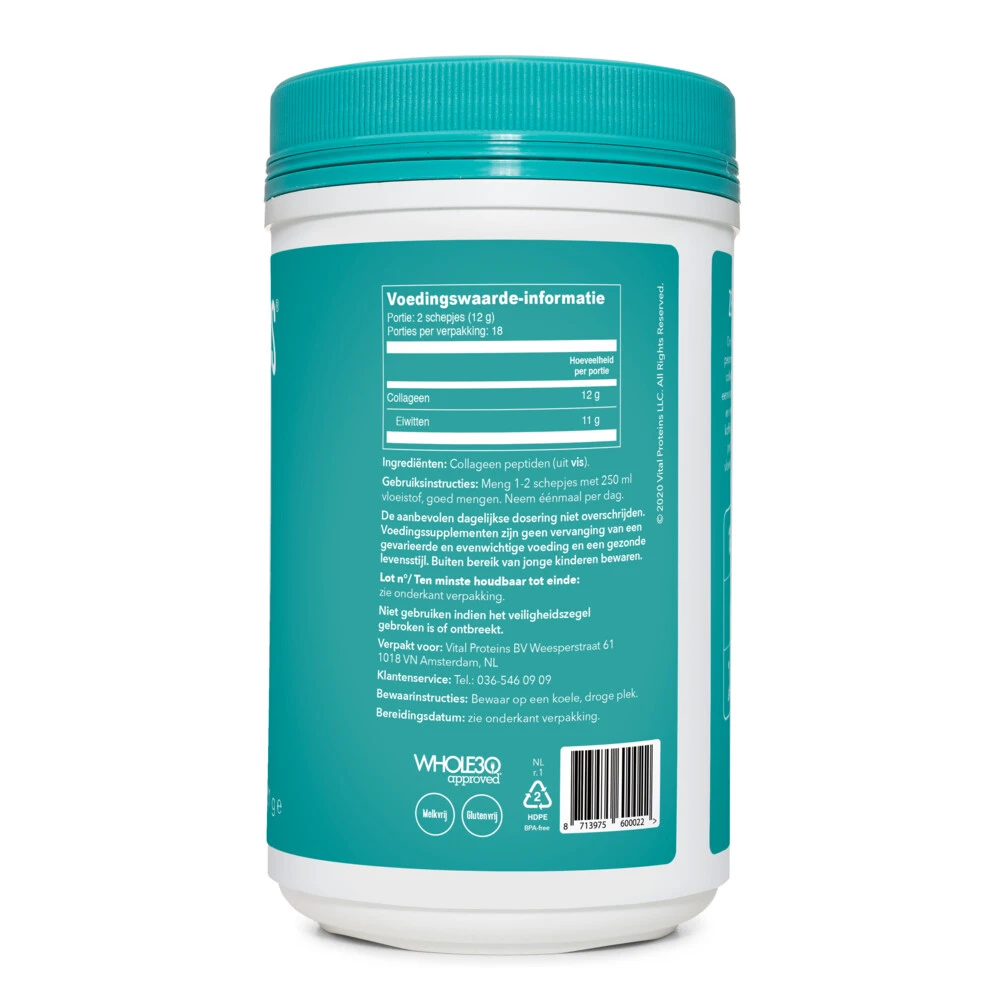 3x Vital Proteins Marine Collageen 2 3x Vital Proteins Marine Collageen - Afbeelding 2