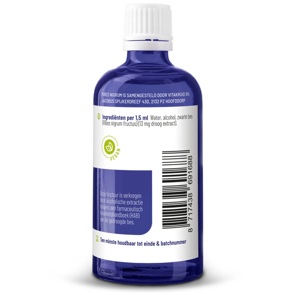Vitakruid Ribes Nigrum Tinctuur 3 Vitakruid Ribes Nigrum Tinctuur - Afbeelding 3