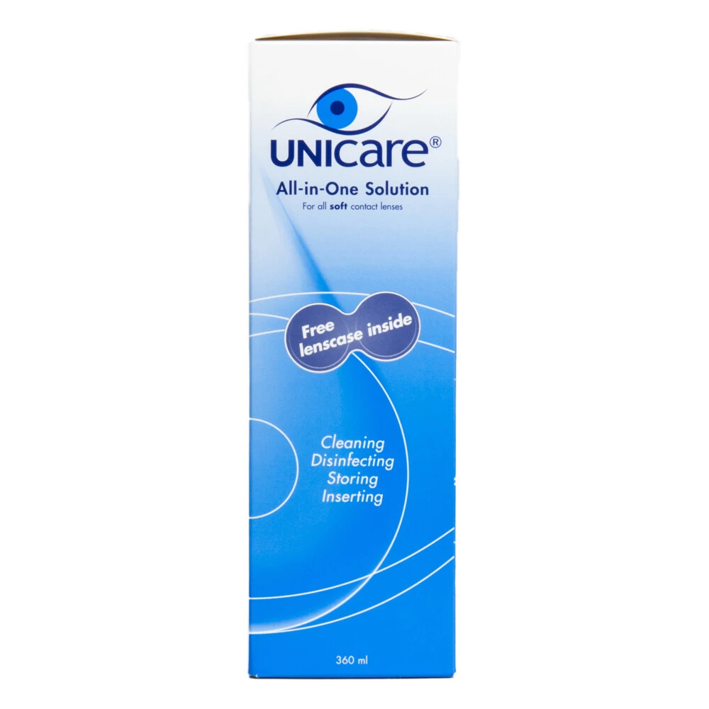 3x Unicare Alles-In-Een Vloeistof Zachte Contactlenzen 1 3x Unicare Alles-In-Een Vloeistof Zachte Contactlenzen