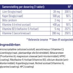Vitakruid Ijzer Bisglycinaat 8 Vitakruid Ijzer Bisglycinaat -Metagenics Winkel 1023996 4