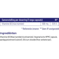Vitakruid B3 Niacinamide 500 Mg 9 Vitakruid B3 Niacinamide 500 Mg -Metagenics Winkel 1024009 5