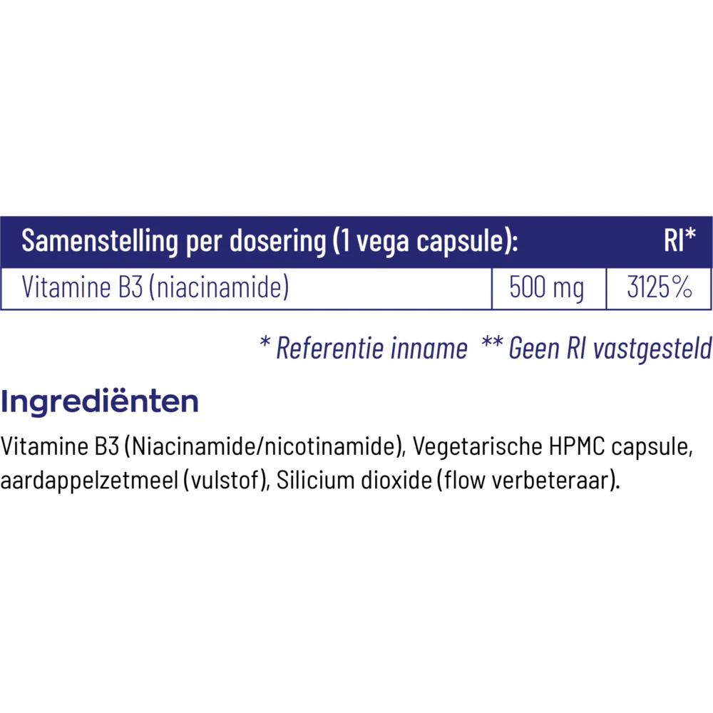 Vitakruid B3 Niacinamide 500 Mg 5 Vitakruid B3 Niacinamide 500 Mg - Afbeelding 5