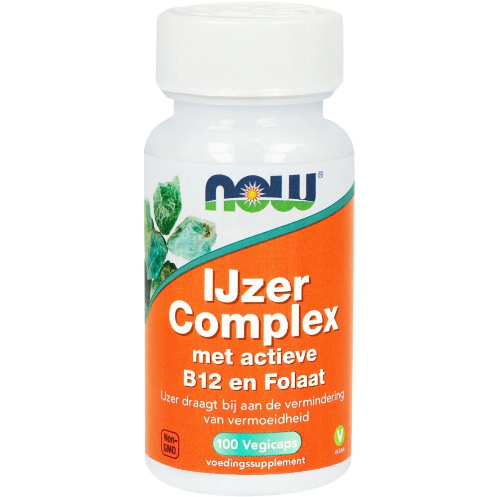 NOW Ijzer Comp B12 Folaat 1 NOW Ijzer Comp B12 Folaat