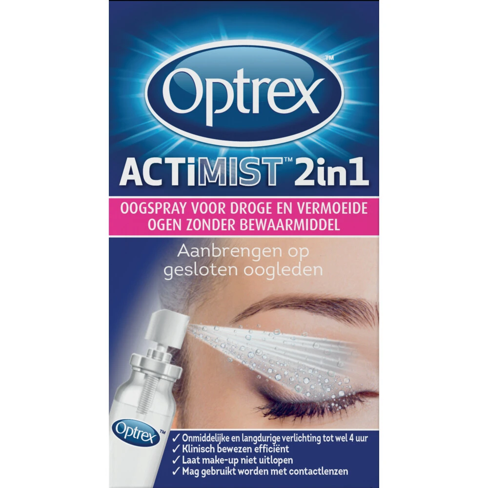 Optrex Actimist 2 In 1 Oogspray Droge & Vermoeide Ogen 1 Optrex Actimist 2 In 1 Oogspray Droge & Vermoeide Ogen