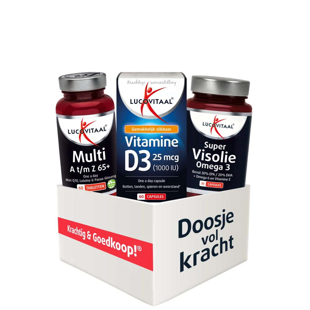Lucovitaal Voordeelbox Vitaal 65+ 1 Lucovitaal Voordeelbox Vitaal 65+