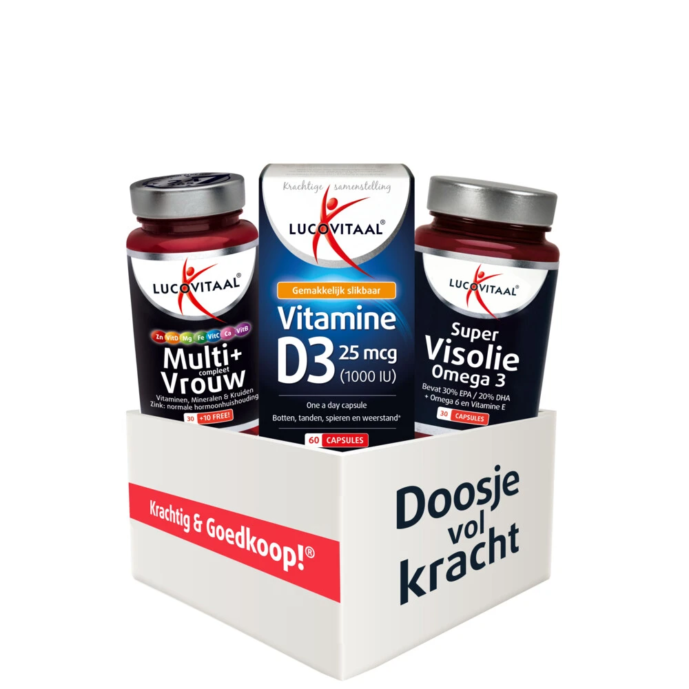 Lucovitaal Voordeelbox Vrouw 50+ 1 Lucovitaal Voordeelbox Vrouw 50+