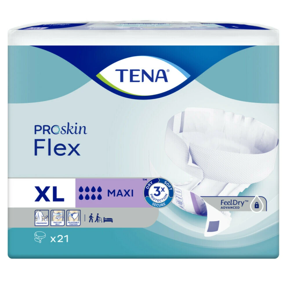 3x TENA Flex Maxi Extra Large Proskin 2 3x TENA Flex Maxi Extra Large Proskin - Afbeelding 2