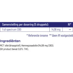 Vitakruid CBD Olie 10% Full Spectrum -Metagenics Winkel 1050588 4