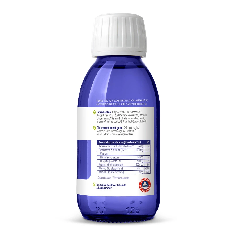 Vitakruid Visolie 1200 TG VIT A D E 2 Vitakruid Visolie 1200 TG VIT A D E - Afbeelding 2