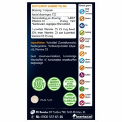 3x Lucovitaal Vitamine D3 D3 75mcg (3000IE) Forte -Metagenics Winkel 1067598 3
