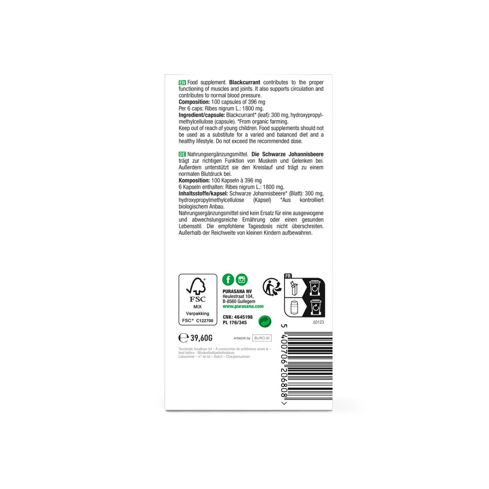 2x Purasana Zwarte Bes 300 Mg 3 2x Purasana Zwarte Bes 300 Mg - Afbeelding 3