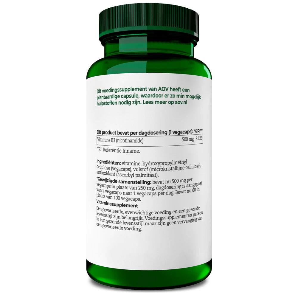 AOV 211 Nicotinamide (500 Mg) 2 AOV 211 Nicotinamide (500 Mg) - Afbeelding 2