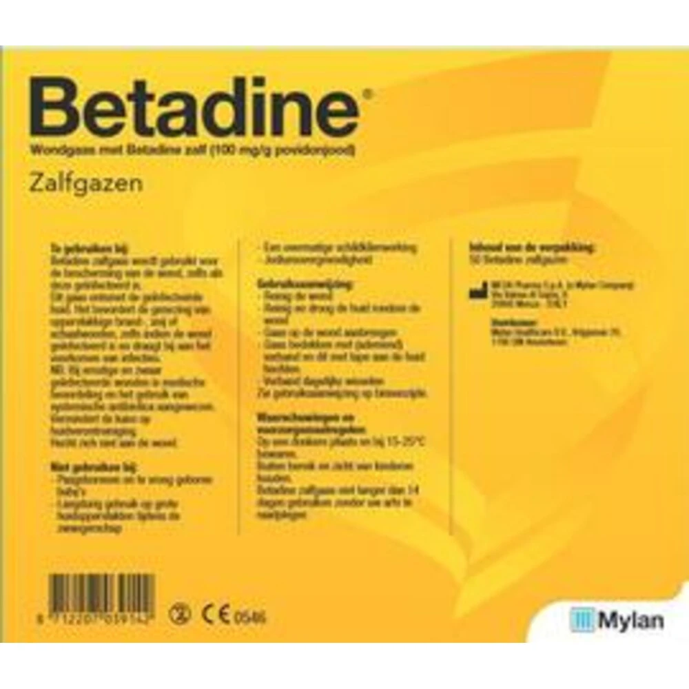 Betadine Desinfectiezalfgaas 2 Betadine Desinfectiezalfgaas - Afbeelding 2