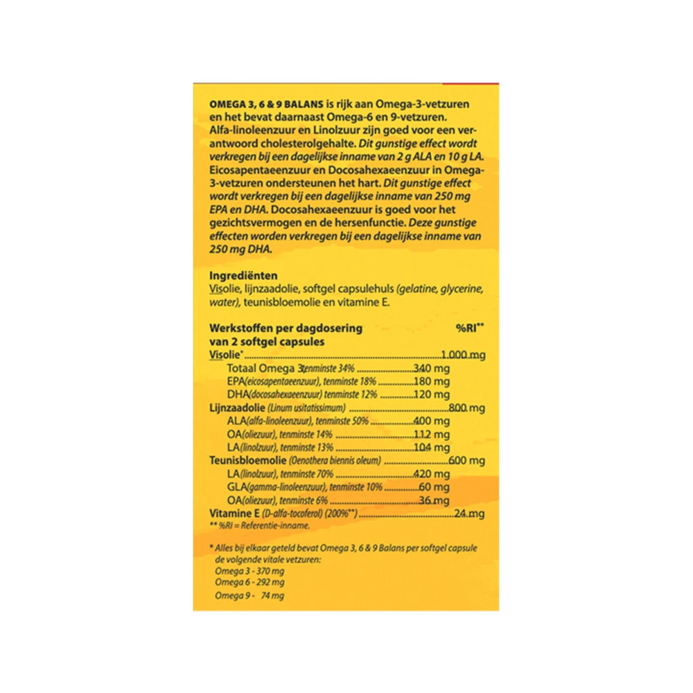 Bloem Omega 3, 6 & 9 Balans 2 Bloem Omega 3, 6 & 9 Balans - Afbeelding 2