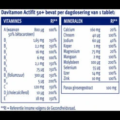 Davitamon Actifit 50+ 7 Davitamon Actifit 50+ -Metagenics Winkel 756470 4