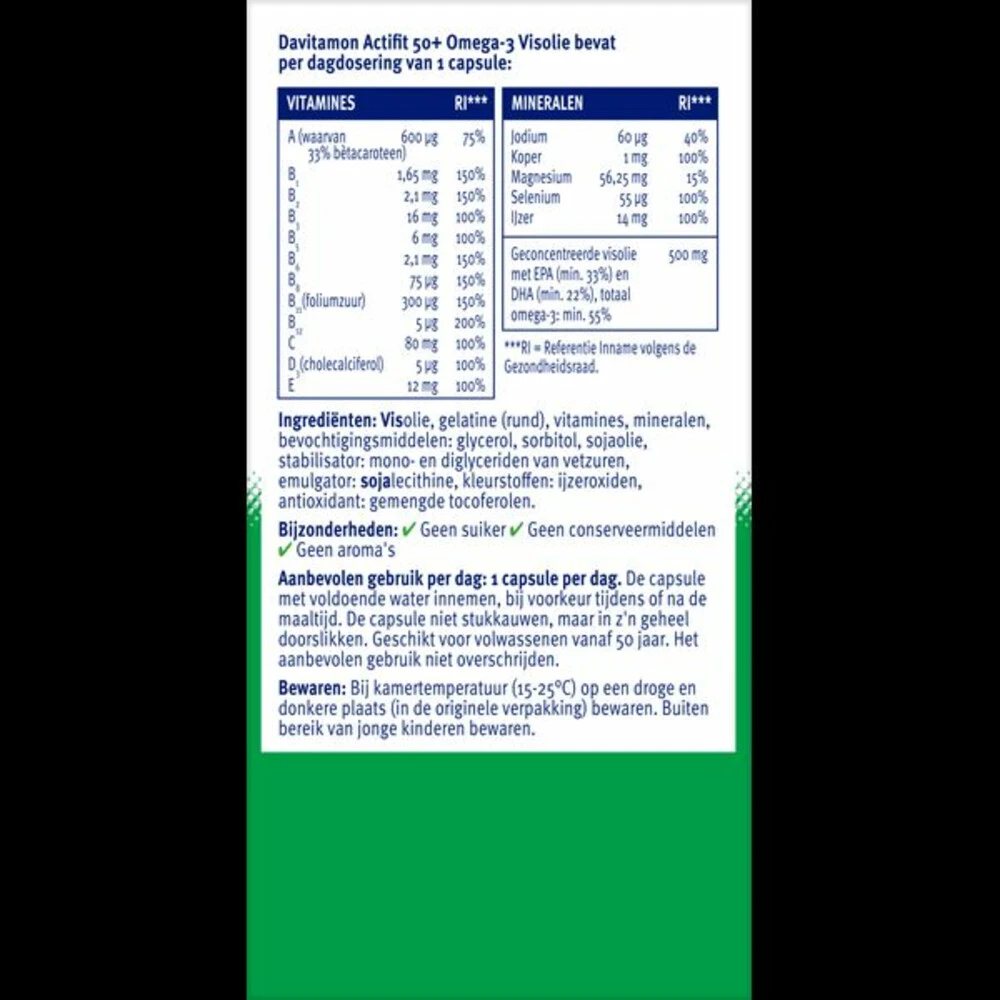Davitamon Actifit 50+ Omega-3 Visolie 4 Davitamon Actifit 50+ Omega-3 Visolie - Afbeelding 4