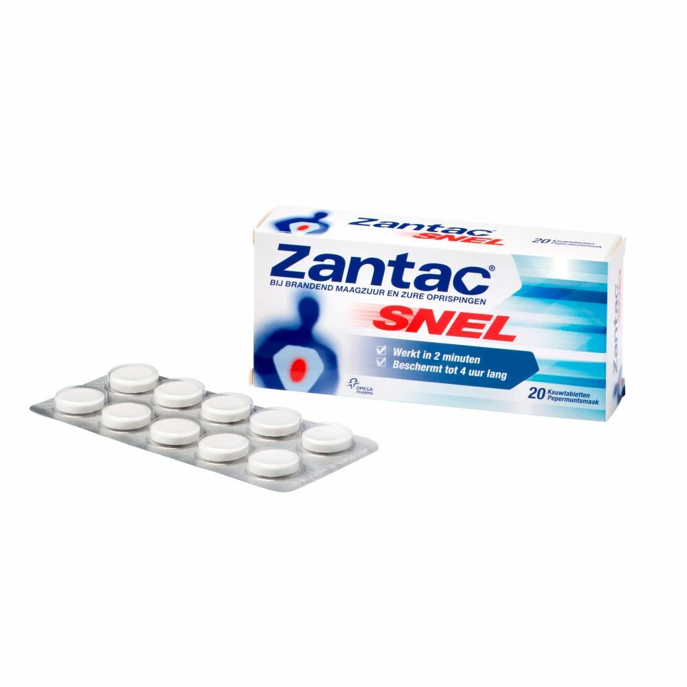 3x Zantac Snel Kauwtabletten 3 3x Zantac Snel Kauwtabletten - Afbeelding 3