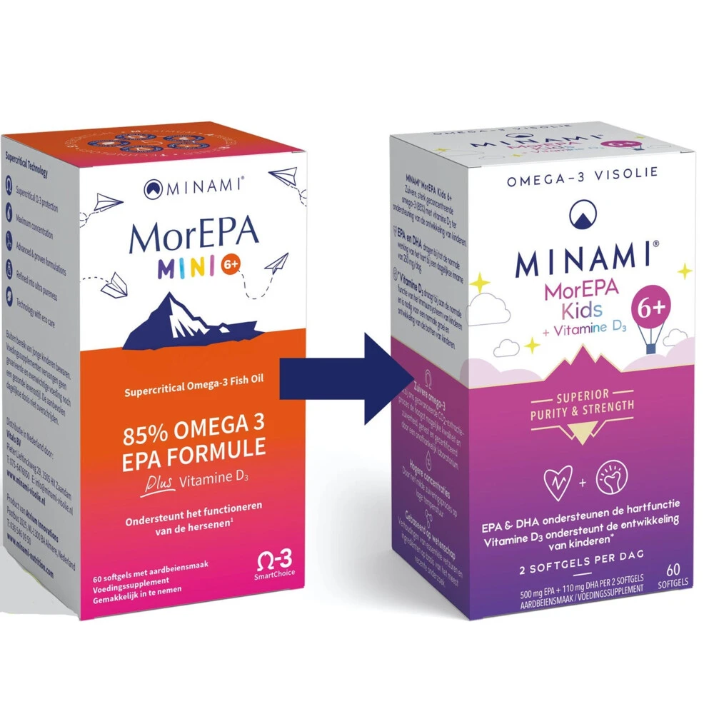 Minami Morepa MorEPA Mini Smart Fats 2 Minami Morepa MorEPA Mini Smart Fats - Afbeelding 2