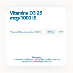 Bonusan Vitamine D3 25 Mcg/1000 IE 6 Bonusan Vitamine D3 25 Mcg/1000 IE -Metagenics Winkel 986657 3