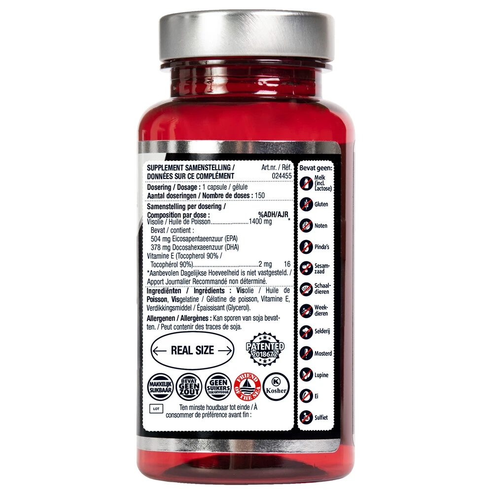 Lucovitaal Omega 3 Visolie Puur Koudwater 2 Lucovitaal Omega 3 Visolie Puur Koudwater - Afbeelding 2