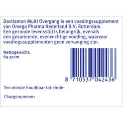 Davitamon Compleet Vrouw Overgang Multivitamine 7 Davitamon Compleet Vrouw Overgang Multivitamine -Metagenics Winkel 993926 4
