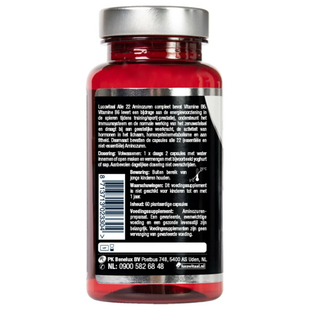 Lucovitaal Aminozuren Compleet + Vitamine B6 3 Lucovitaal Aminozuren Compleet + Vitamine B6 - Afbeelding 3