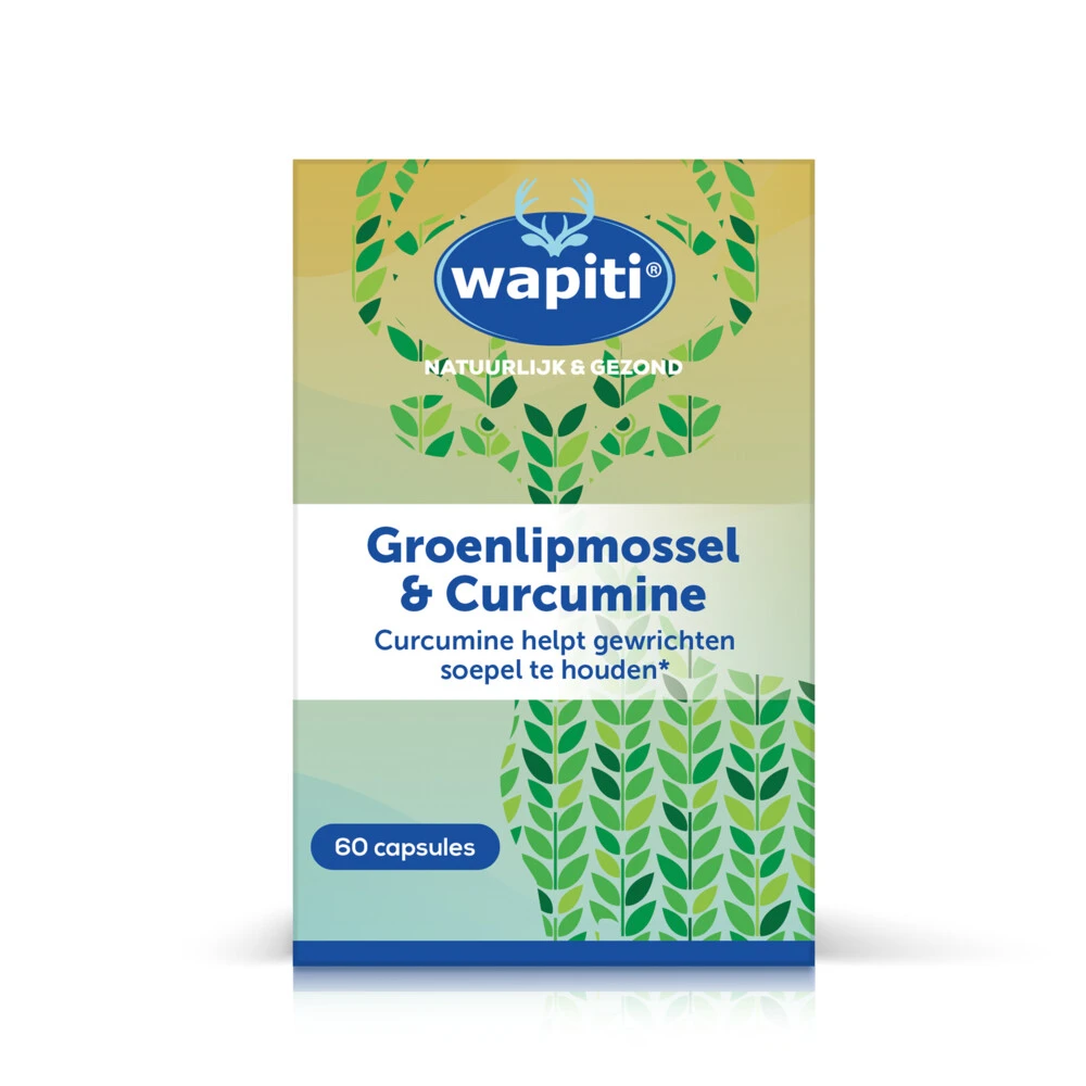 2x Wapiti Groenlipmossel Curcum 1 2x Wapiti Groenlipmossel Curcum