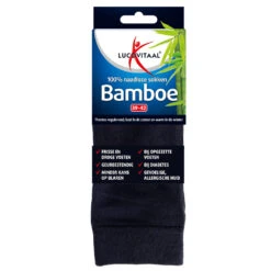 3x Lucovitaal Bamboe Sok Lang Blauw Maat 39-42