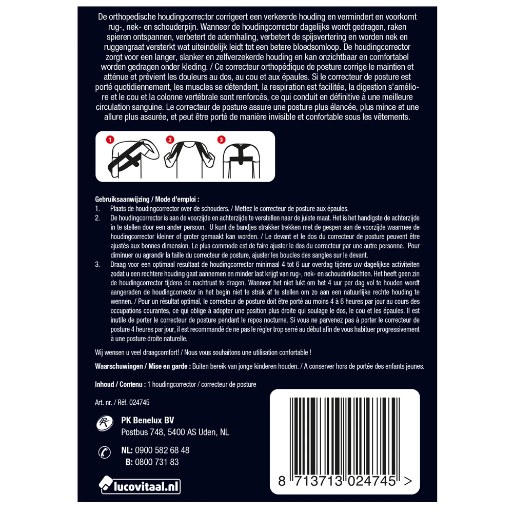 Lucovitaal Orthopedische Houdingcorrector 2 Lucovitaal Orthopedische Houdingcorrector - Afbeelding 2