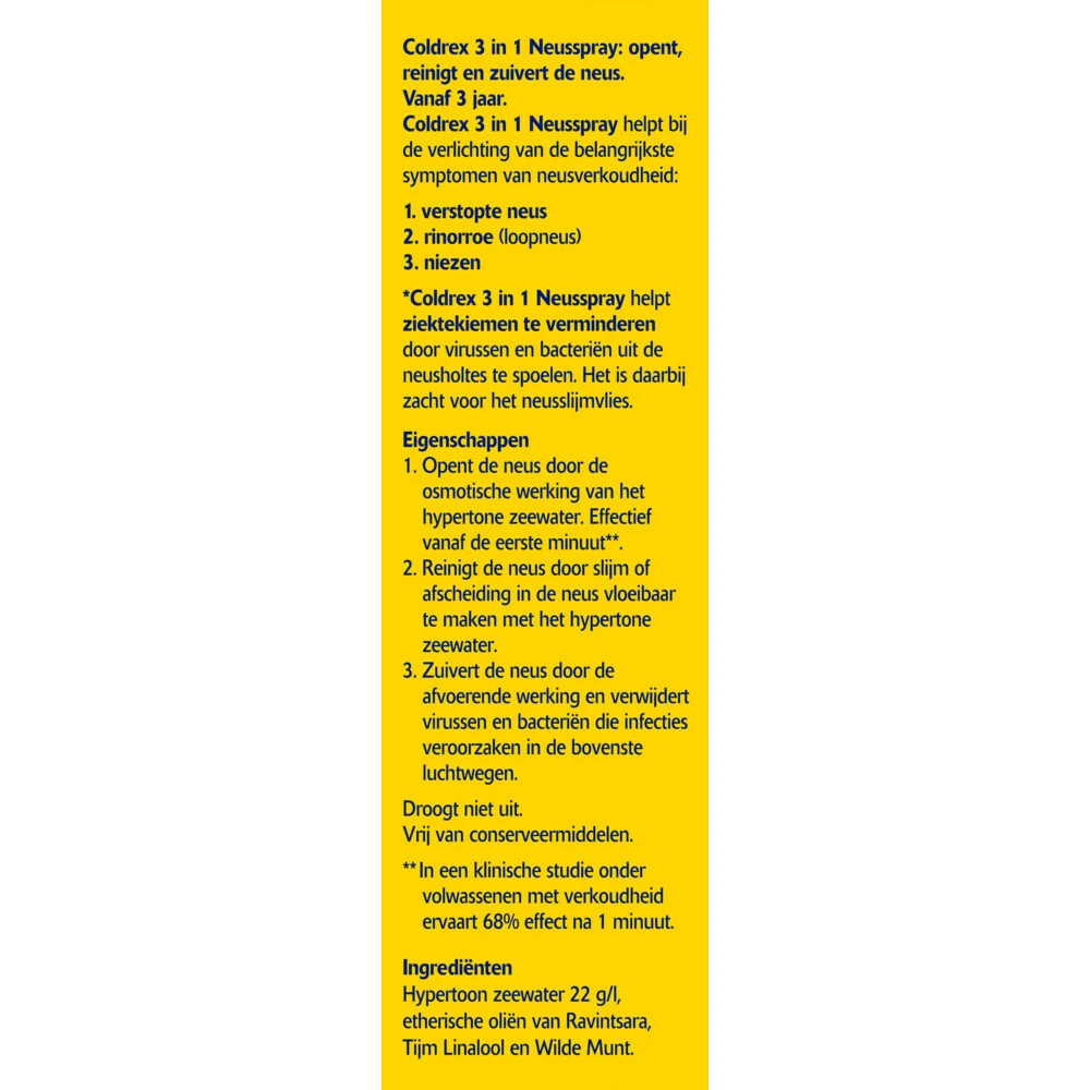 3x Coldrex Neusspray 3 In 1 3 3x Coldrex Neusspray 3 In 1 - Afbeelding 3